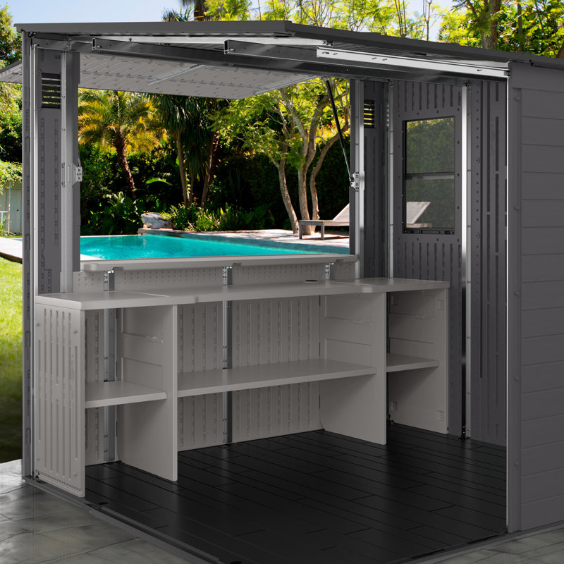 Suncast 8 ft. x 7 ft. Cabana Entertainment Shed & Reviews Wayfair